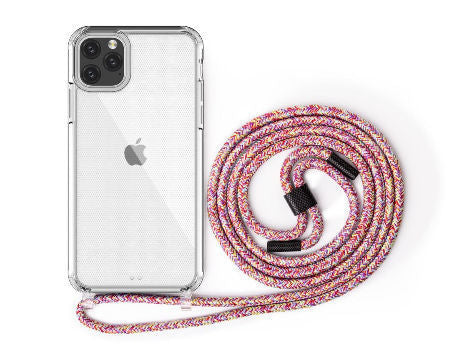 Customizable iPhone 11/12 Pro Max TPU phone case with Lanyard SF221