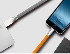 Fast charging matte texture shell data charging cable for iphone and android SF1521