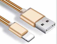 Customizable 0.5m/ 1m/ 1.5m/ 2m Fast charging cable metal braid usb data cable for iphone and android SF1921