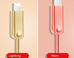 Metal data cables charging cable type-c/lightning/micro V8, USB cable SF2021