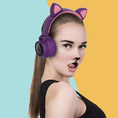 Wireless Bluetooth Cat Ear Foldable Earphones XZ920